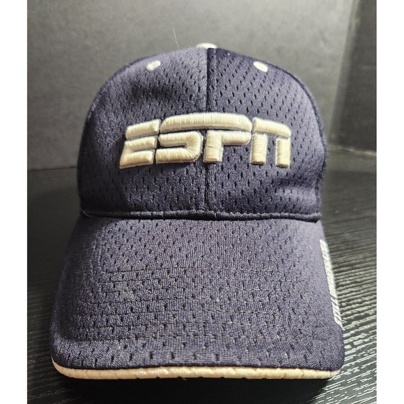 ESPN Still Undefeated Hat Cap Navy flex fit Small Medium - Picture 1 of 9